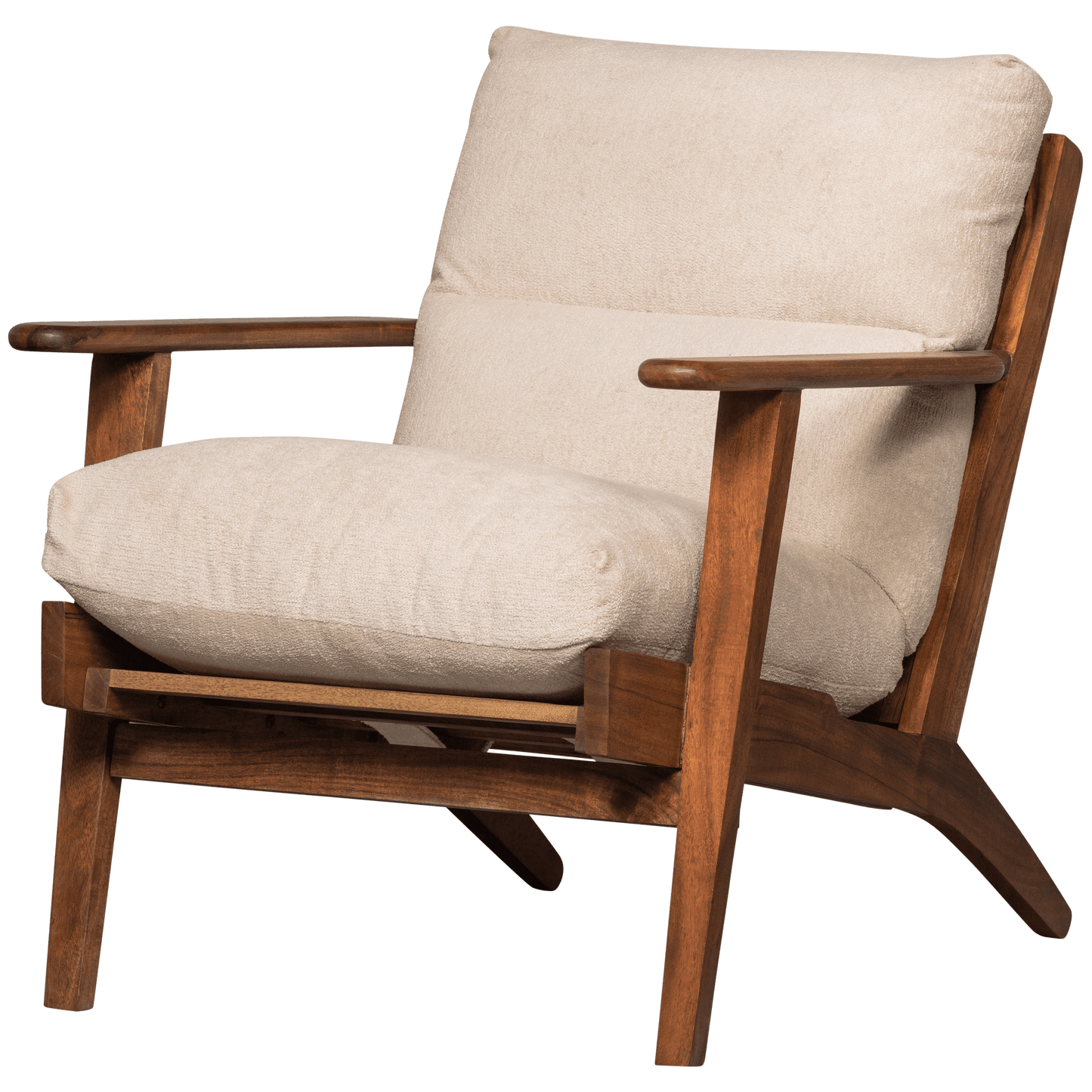 BePureHome Houston fauteuil bouclé naturel