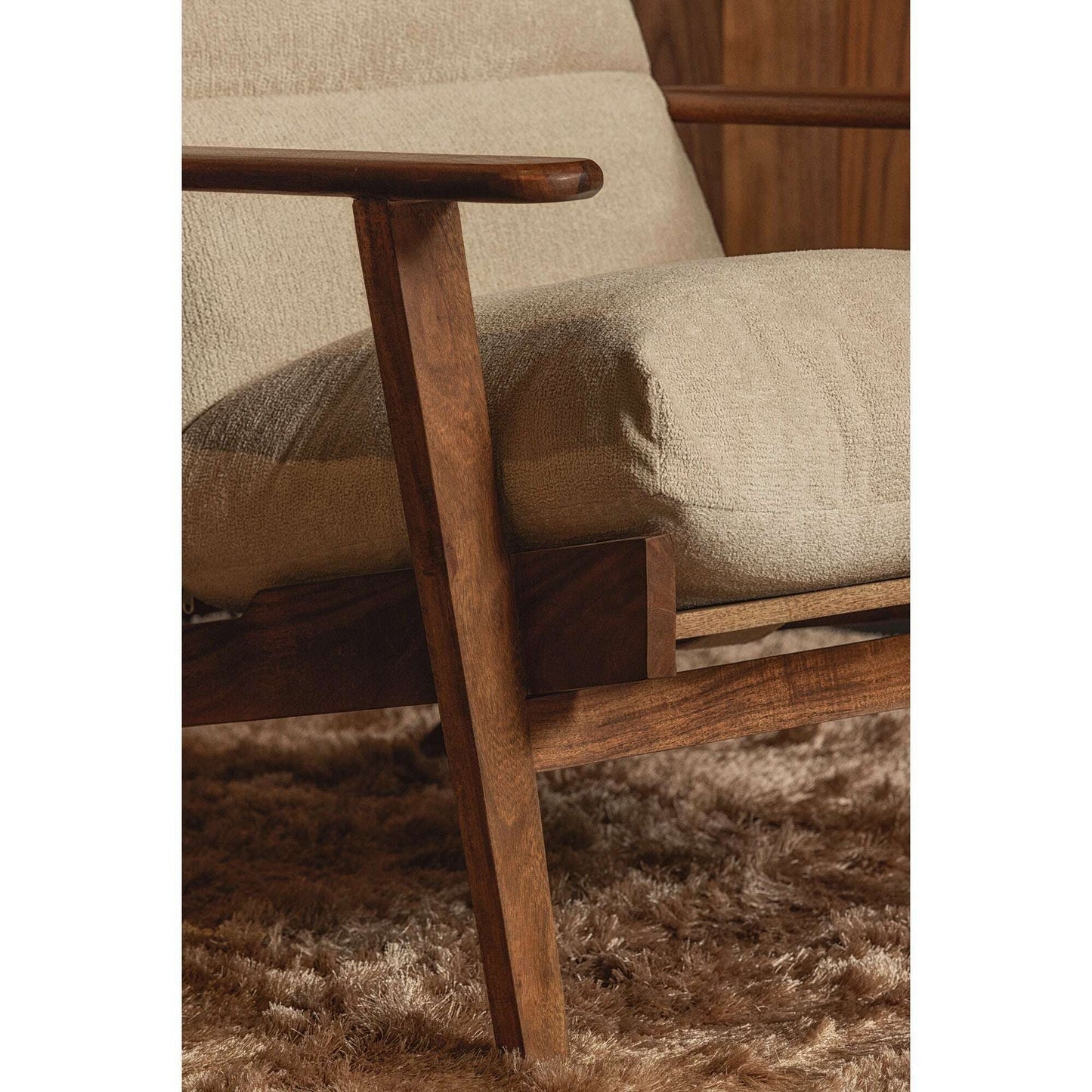 BePureHome Houston fauteuil bouclé naturel