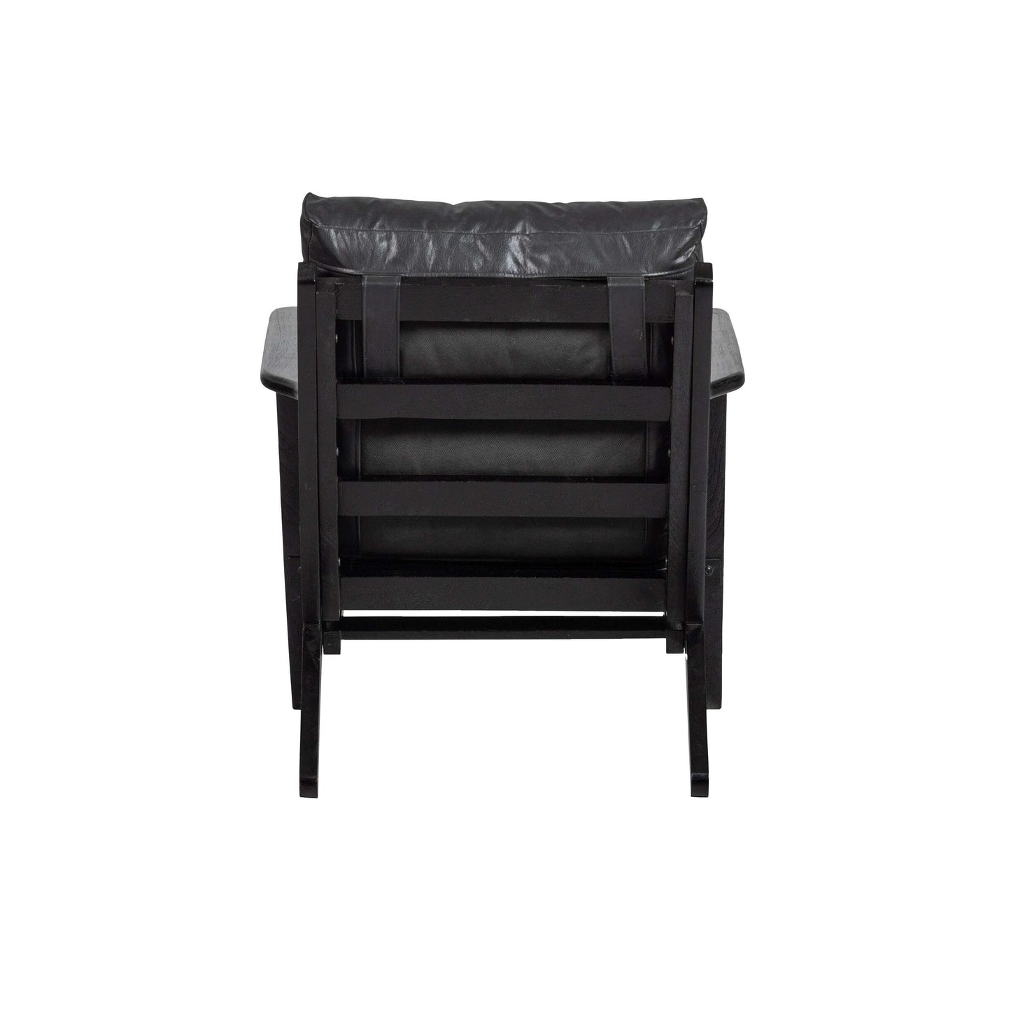 BePureHome Houston fauteuil leer zwart