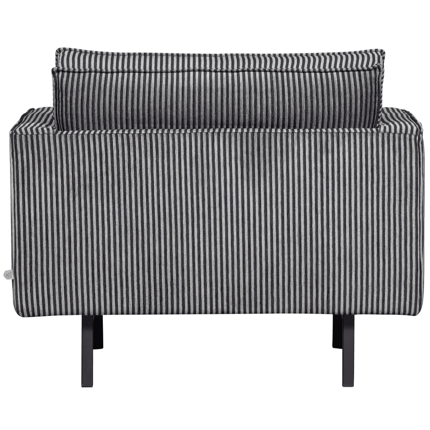 BePureHome Rodeo fauteuil streep zwart/grijs