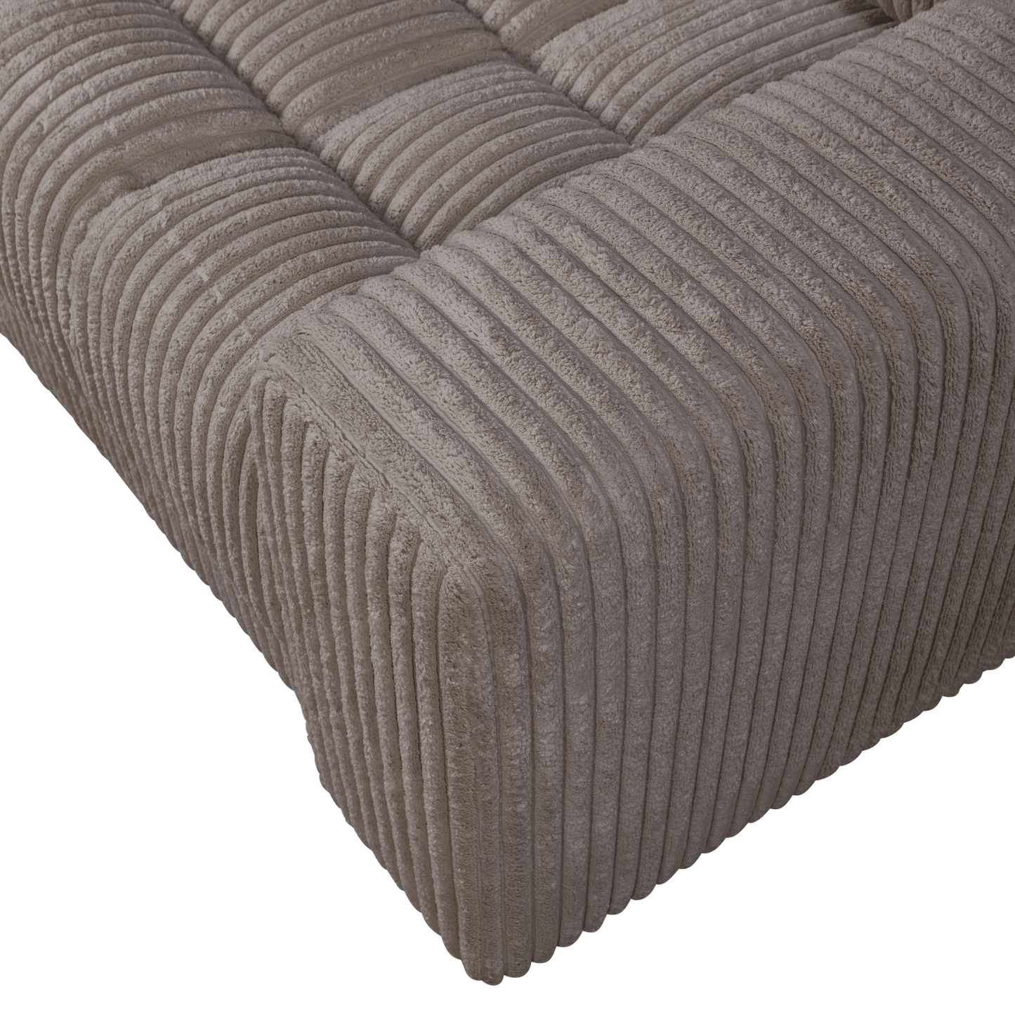 BePureHome Second Date loveseat grove ribstof mud