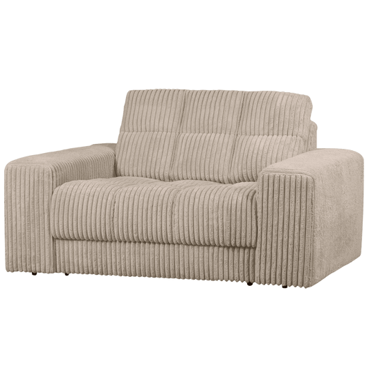 BePureHome Second Date loveseat grove ribstof travertin