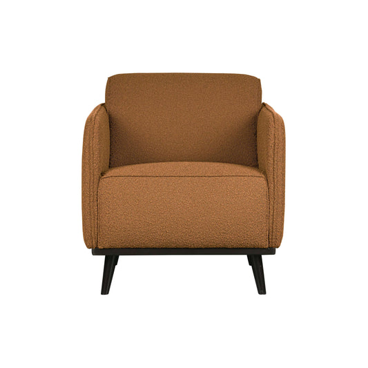 BePureHome Statement fauteuil met arm boucle bruin