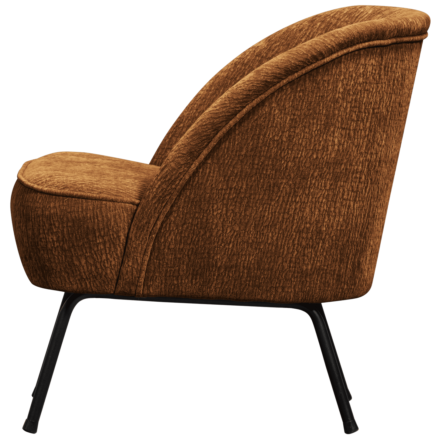 BePureHome Vogue fauteuil 3d chenille midden bruin