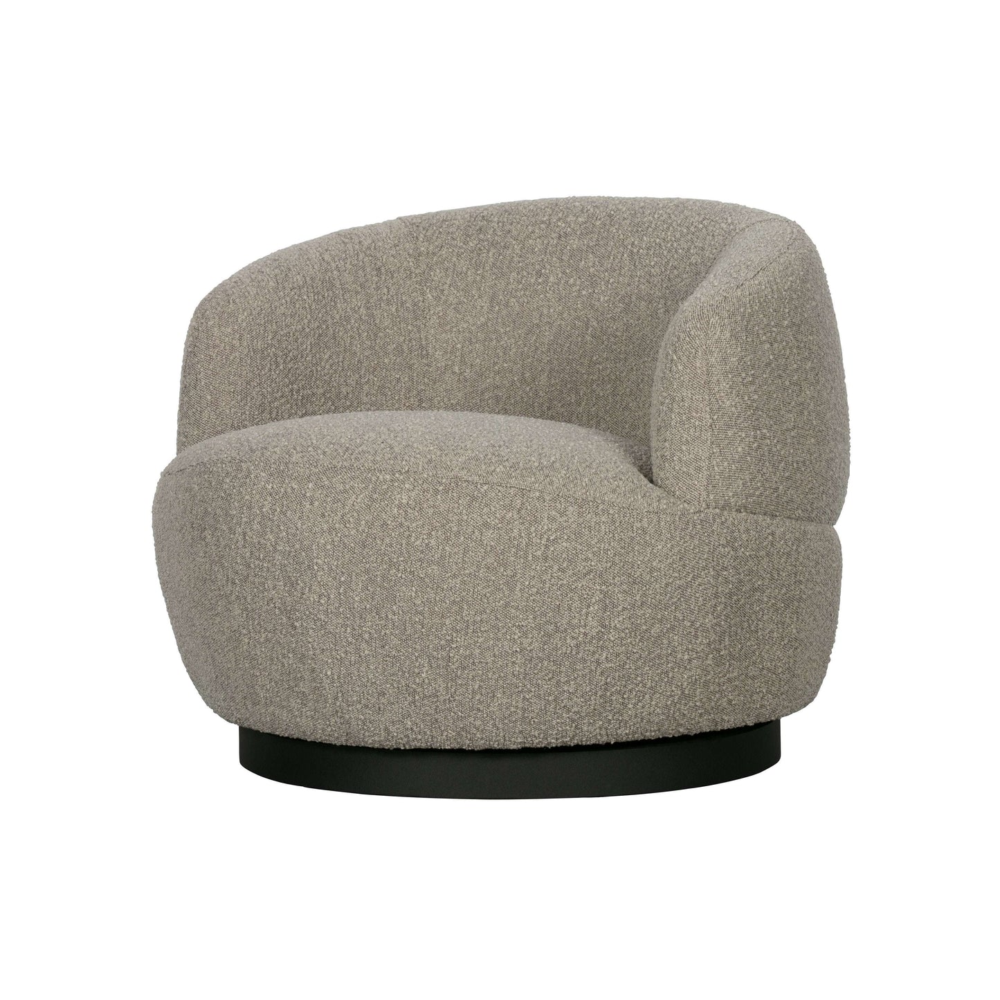 BePureHome Woolly draaifauteuil boucle naturel