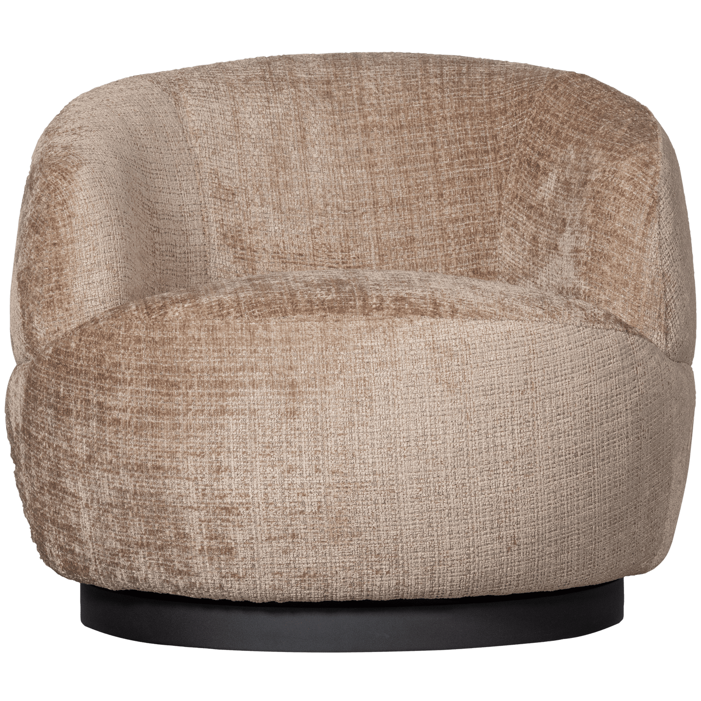 BePureHome Woolly draaifauteuil zand