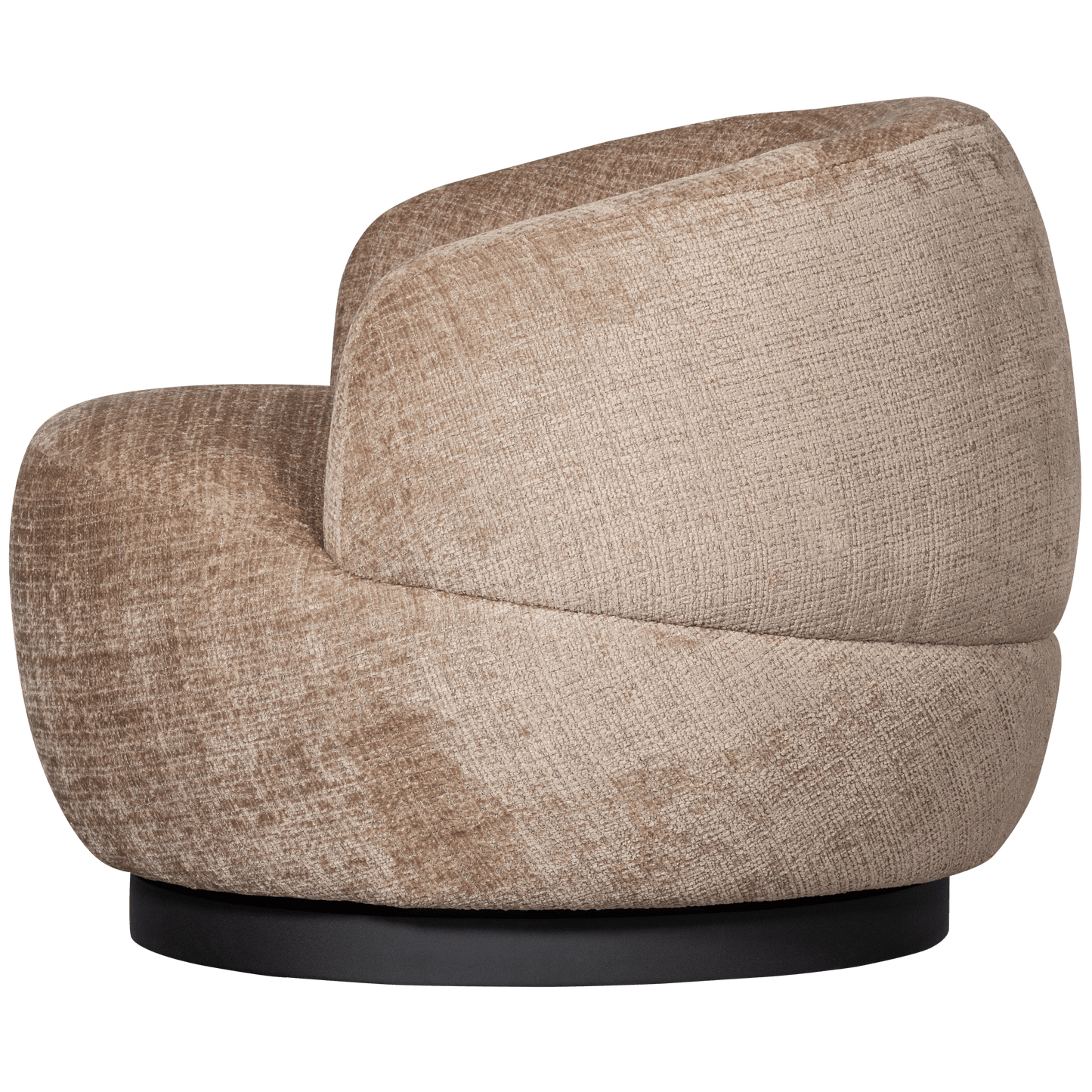 BePureHome Woolly draaifauteuil zand