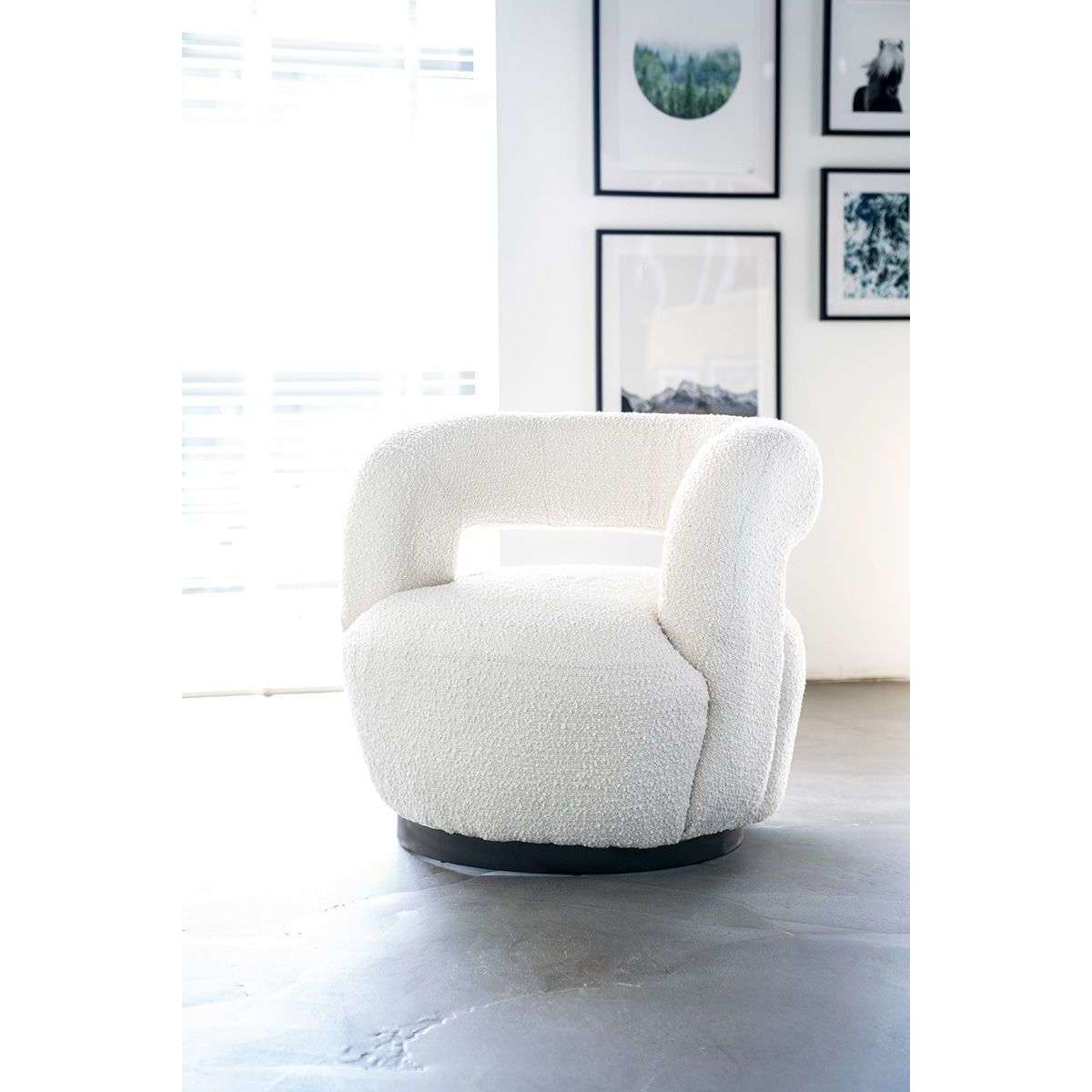 Eleonora Sharon fauteuil boucle zand