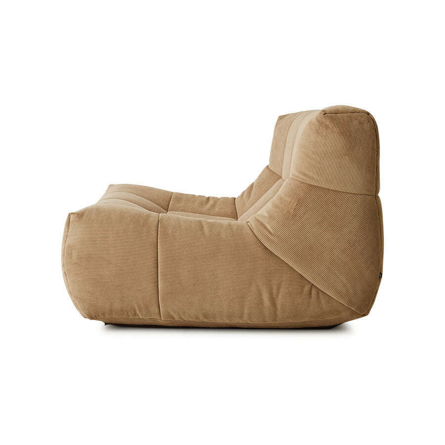 HKliving Lazy lounge chair corduroy rib bruin