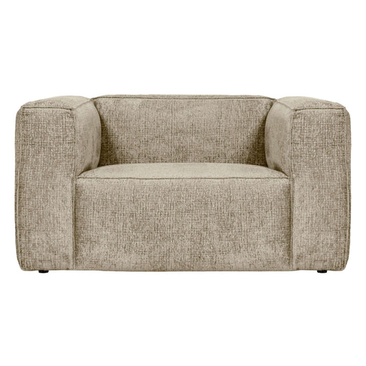 WOOOD Bean fauteuil velvet buttermilk