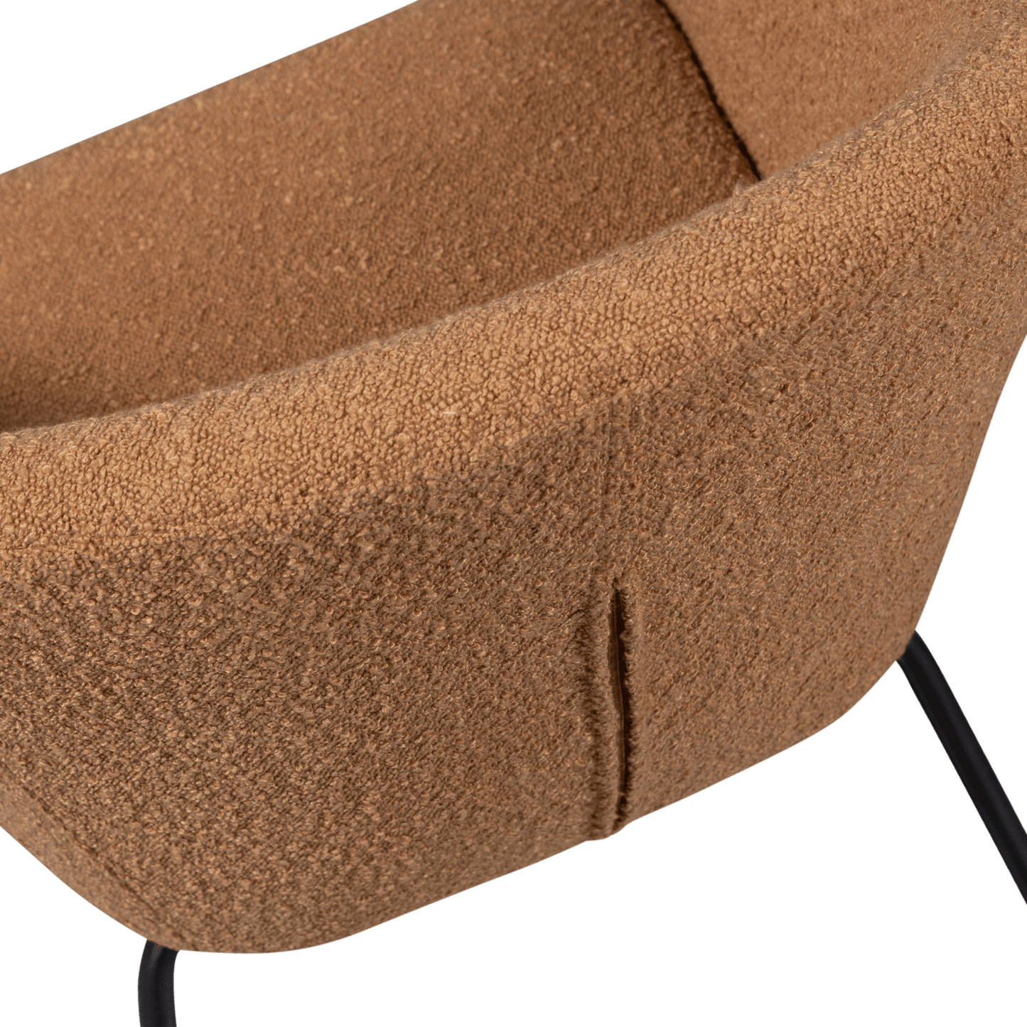 WOOOD Ditte fauteuil boucle cognac