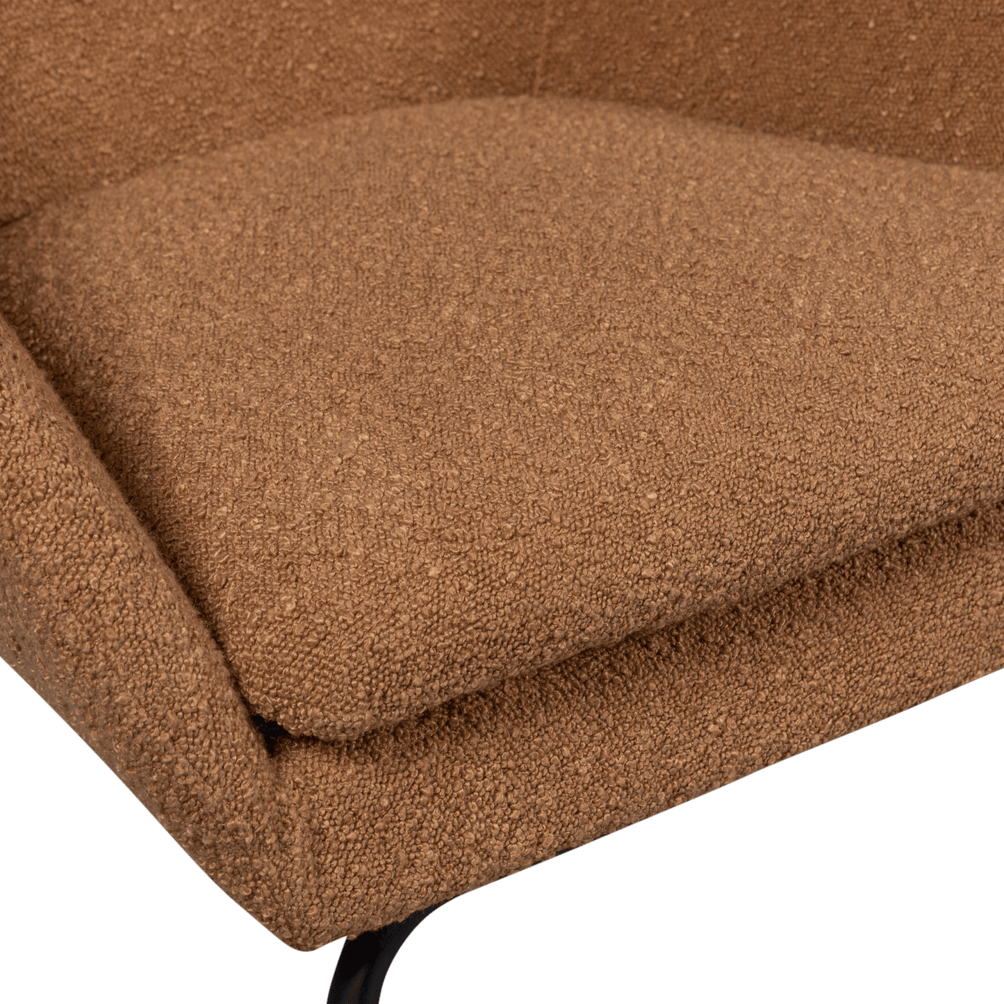 WOOOD Ditte fauteuil boucle cognac