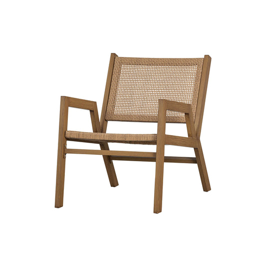 WOOOD Pem Fauteuil Met Armleuning Aluminium Naturel natural