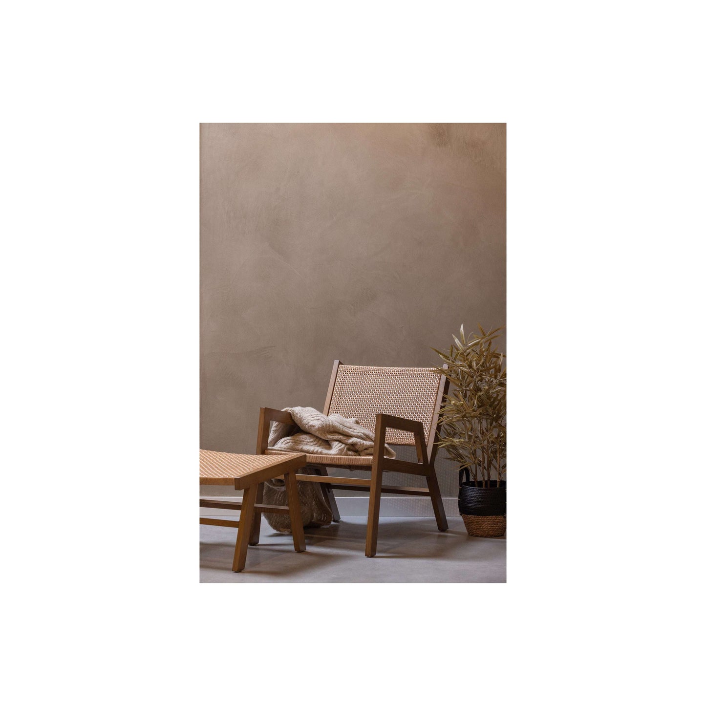 WOOOD Pem Fauteuil Met Armleuning Aluminium Naturel natural