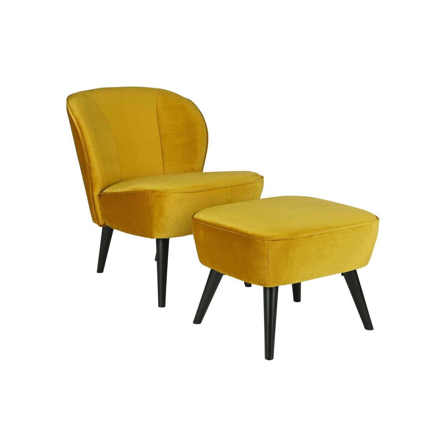 WOOOD Sara fauteuil ochre