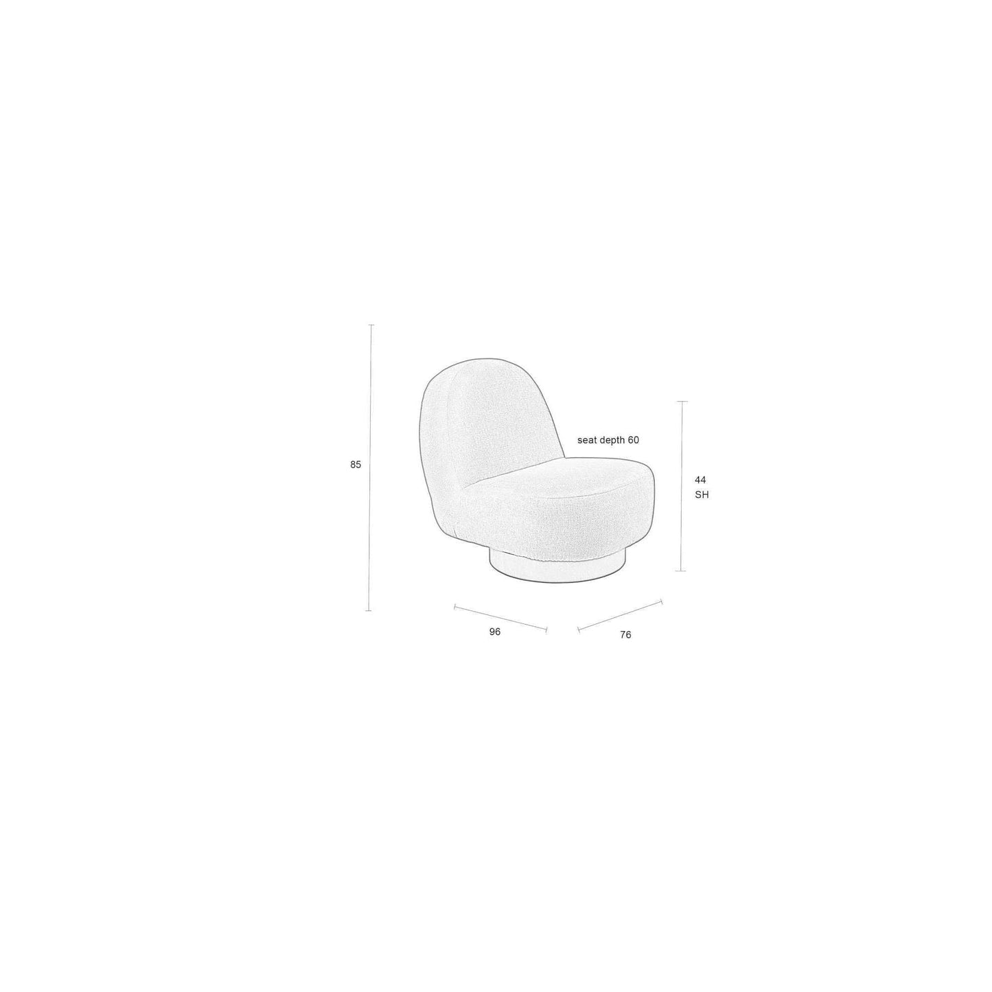 Zuiver Eden fauteuil sand